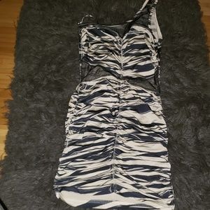 One shoulder dress mini